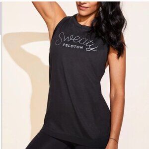 Peloton Lululemon sweaty peloton black tank top